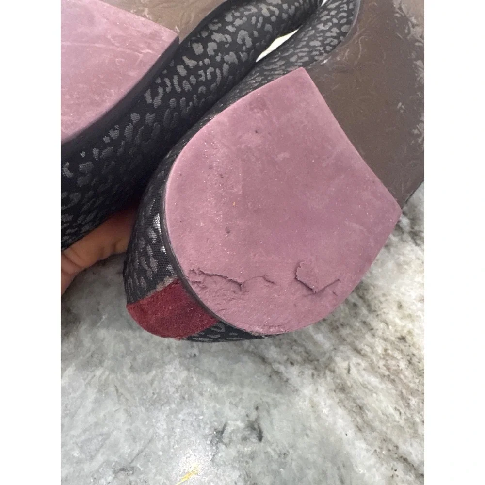 Ted Baker London Treep 2 Smoking Flat Loafer black silver metallic animal print